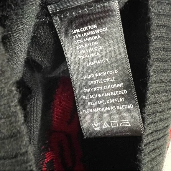 Vintage Y2K RARE Ed Hardy Wool Alpaca Blend Hoodie Large